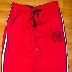 Pink brand boyfriend pant.